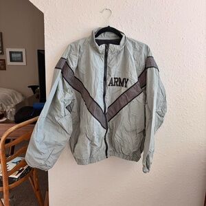 mens army windbreaker jacket